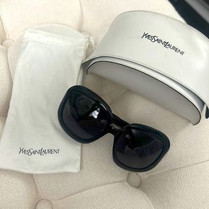 YSL Oversized Black Sunglasses Y2K